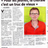 Le premier article au sujet de la chorale