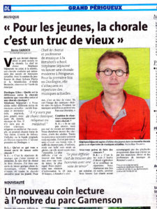 chorale pop choeur perigueux