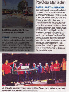 chorale pop choeur perigueux