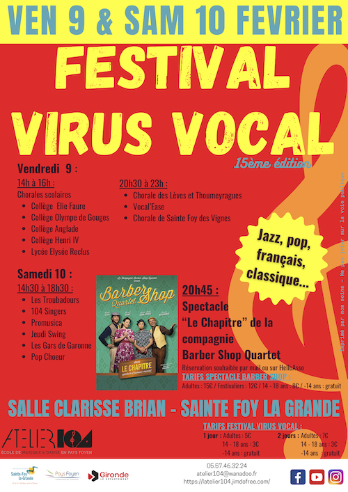 virus vocal chorales sainte foy la grande