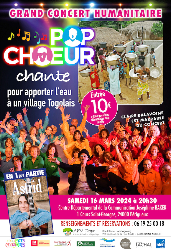 Concert APV Togo chorale périgueux