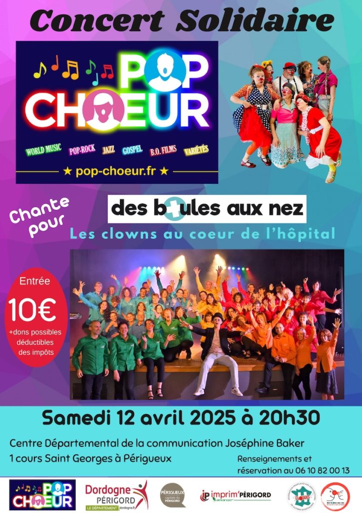Affiche Concert Pop Choeur 12 avril 25 - 1