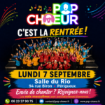 Rentrée chorale pop choeur perigueux